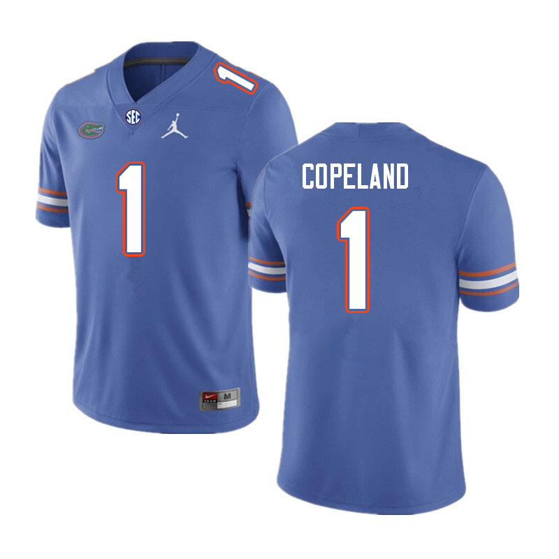 Men #1 Jacob Copeland Florida Gators College Football Jerseys Sale-Royal